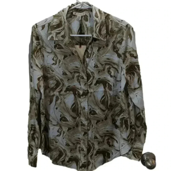 Eliane Rose women's button down long sleeve shirt - Picture 1 of 8